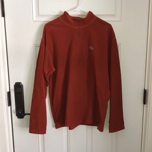 The North Face TKA 100 fleece 1/4 zip-up, large